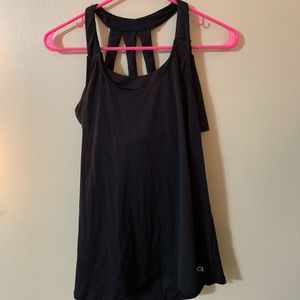 GapFit Black Racerback Workout Tank Built-in Bra